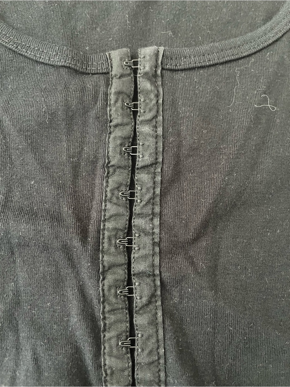 90s Y2K Whimsigoth Corset Style Bell Sleeve Long Sleeve Shirt Witchy Fairy S - Picture 3 of 8
